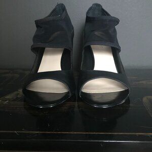 Nine West Black Leather Heels